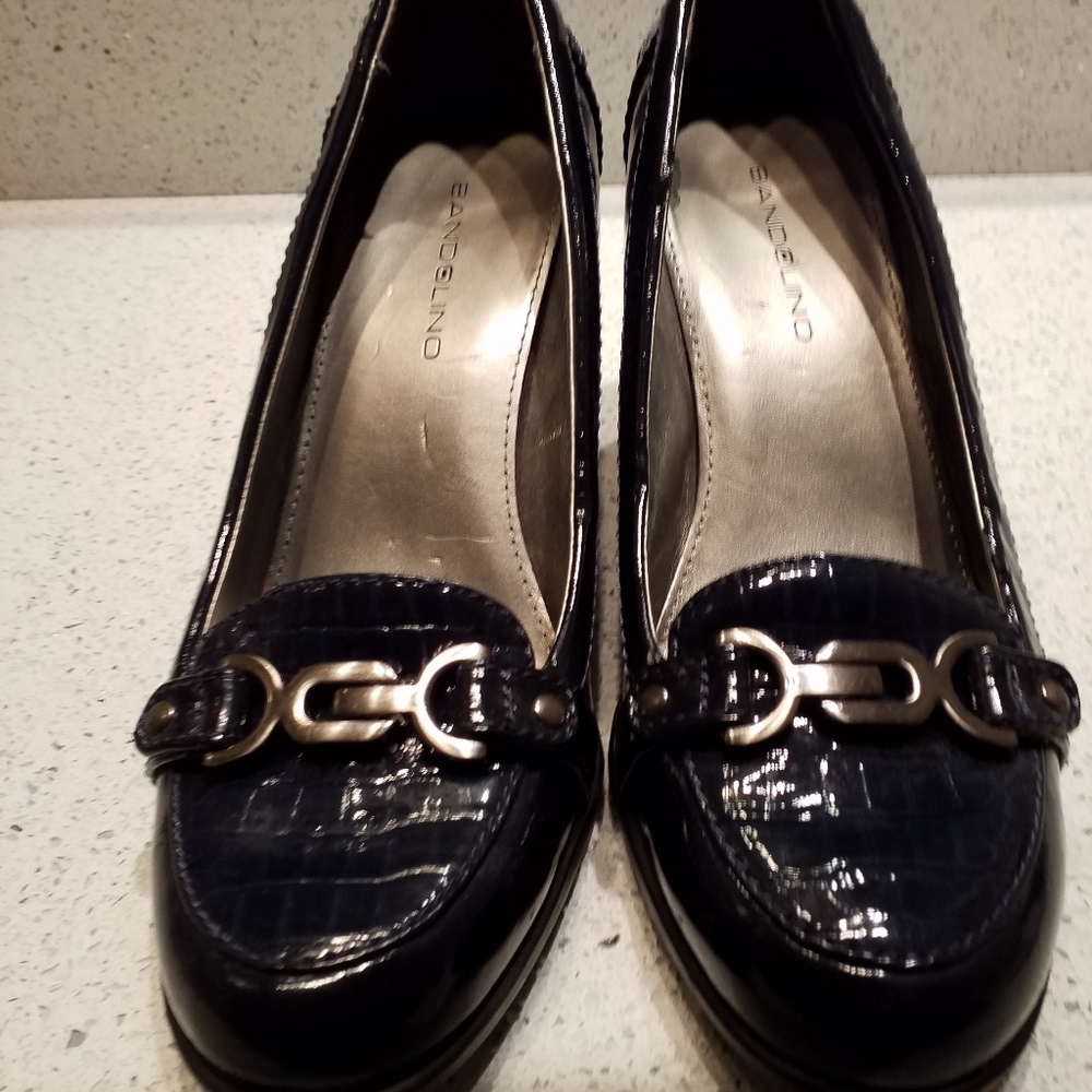 Bandolino "Bdada" Navy Patent Slip-on